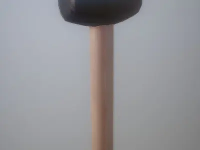 Low-Poly Rubber Hammer Editorial License Low-poly 3D model