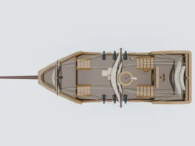 Pirate ship 3D model get