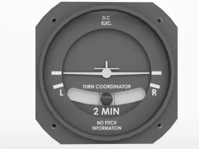 Turn coordinator 3D model by tiger-fire