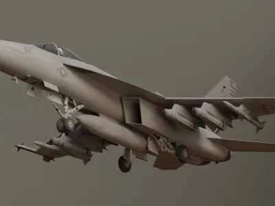 Super Hornet F18 SC 3D model