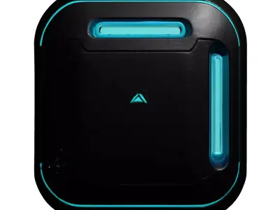 Futuristic WallMounted Smart Device 3D model