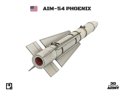 AIM-54 PHOENIX - 3D printed Missile for aeromodelling  3D print model