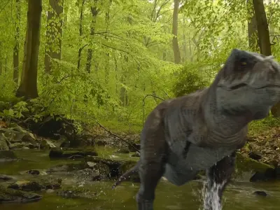 Prehistoric Planet T-rex  Low-poly 3D model