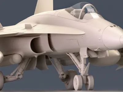 McDonnell Douglas FA-18 Hornet  3D model