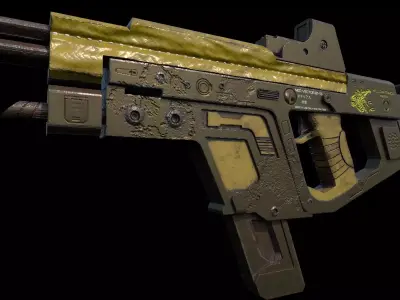 Vector machine gun 3D model