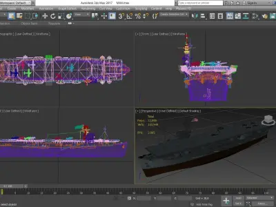 Ship 06 Low-poly 3D model