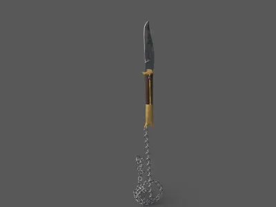 Rampuri Pocket Knife Low-poly 3D model