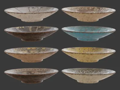 30 historical persian bowl 3D model