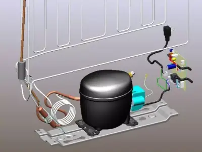 sistema de refrigeracao 3D model