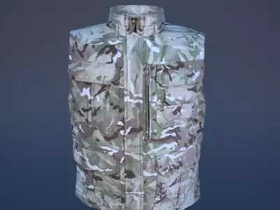 Military Vest Low-poly 3D model order