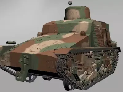 Type-95 So-ki with interior 3D model