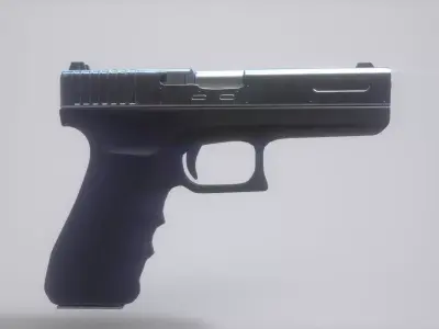 Sci-Fi Glock Low-poly 3D model