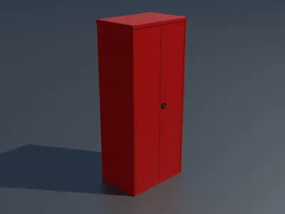 Workshop storage closet large 2 PBR 3D model