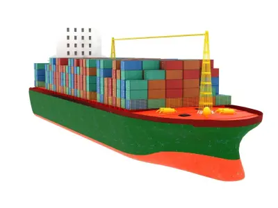 Container Ship  3D model