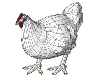 Animal09 chicken Free 3D model