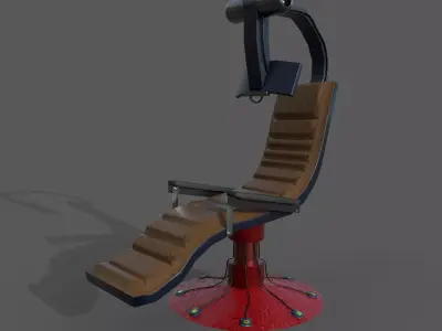 Sci-Fi Chair Low-poly 3D model order