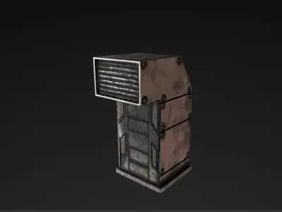 Vent Prop Low-poly 3D model