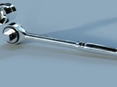 Socket wrench 3D model purchase