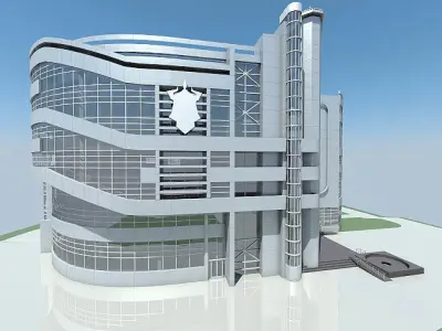 Office Building 02 Low-poly 3D model purchase