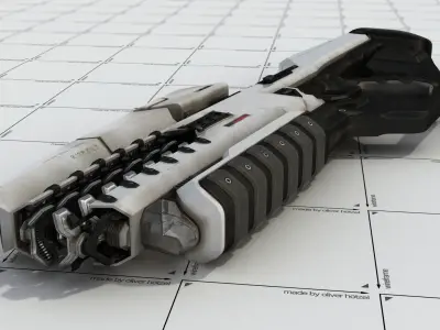 Rail-Gun Rifle 3D model
