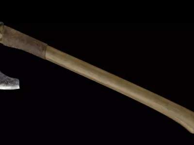 Bearded Axe Low-poly 3D model