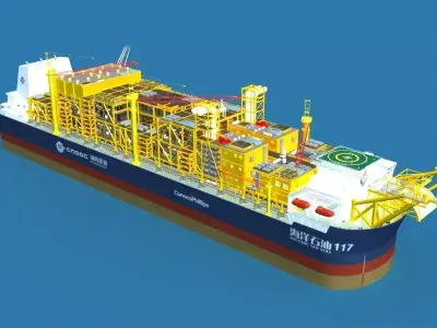 3DMAX model-oil cargo ship 3D model