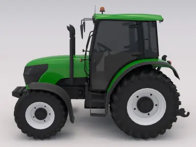 Tractor Green 3D model