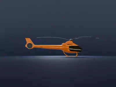 Helicopter  Low-poly 3D model