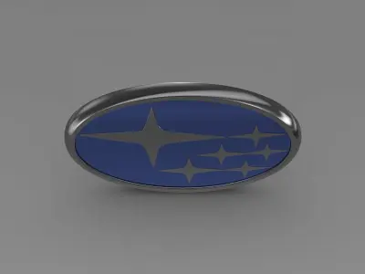 subaru logo 3D model by Sergey