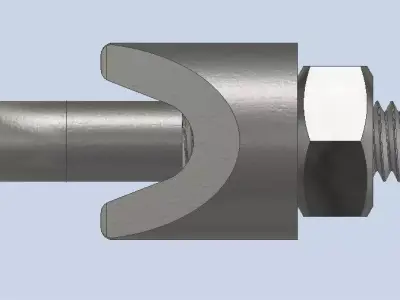 Wire rope clip in inch 3D model