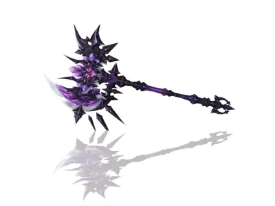 Hell Axe Low-poly 3D model