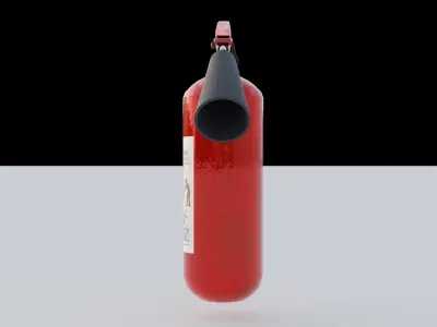 Standart Fire Extinguisher Low-poly 3D model
