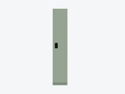 Locker - Plastic - Locka - Classic - Single Tier Low-poly 3D model