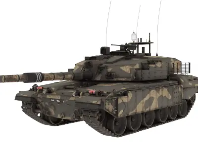 Modern Battle Tank Free 3D model