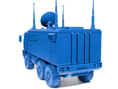 Military Radar Truck 3D print model