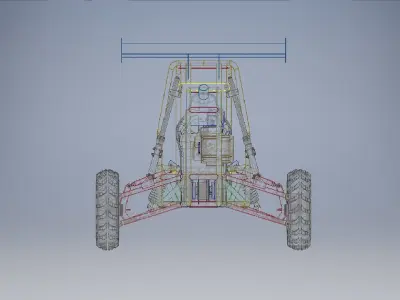 Kart cross 250 off road Vehicle 3D model