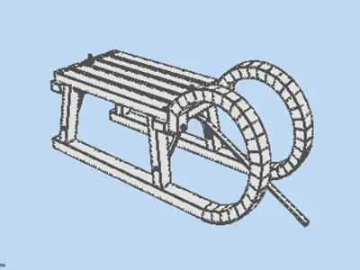 Sled - type 3 3D model