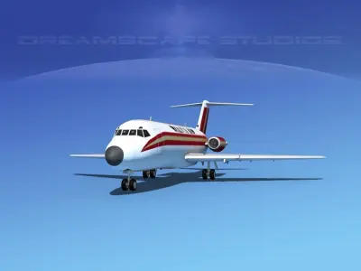 Douglas DC-9-15 Kallitta 3D model