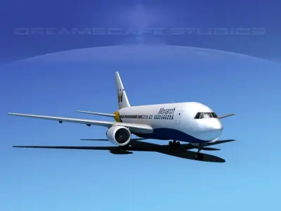 Boeing 767-100 Monarch 3D model
