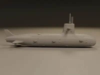 submarine 3D print model shop