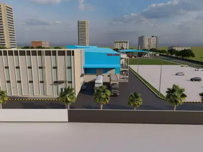 Factory design 3D model purchase