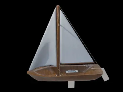 sailing boat Low-poly 3D model by 3dlowpoly