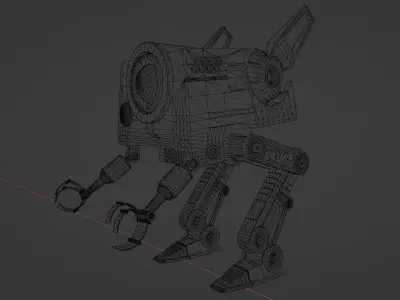 Industrial Robot Revolution Changing the Future game ready file Low-poly 3D model