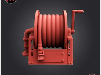Industrial Fire Hose 3D print model