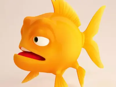 Fish cartoon 3D model