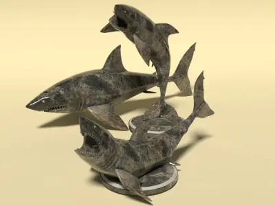 Sharks figurine 3D model