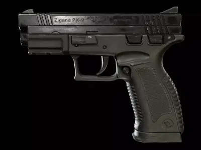 TISAS - Zigana PX-9 Low-poly 3D model