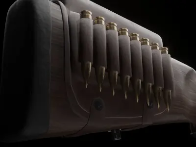 SNIPER RIFLE Low-poly 3D model 2