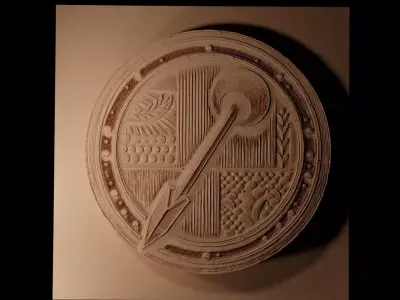 Pin CNC 3d Print High Relief Sand Casting 3D print model