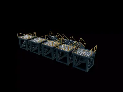 Industrial Platform 3 3D model